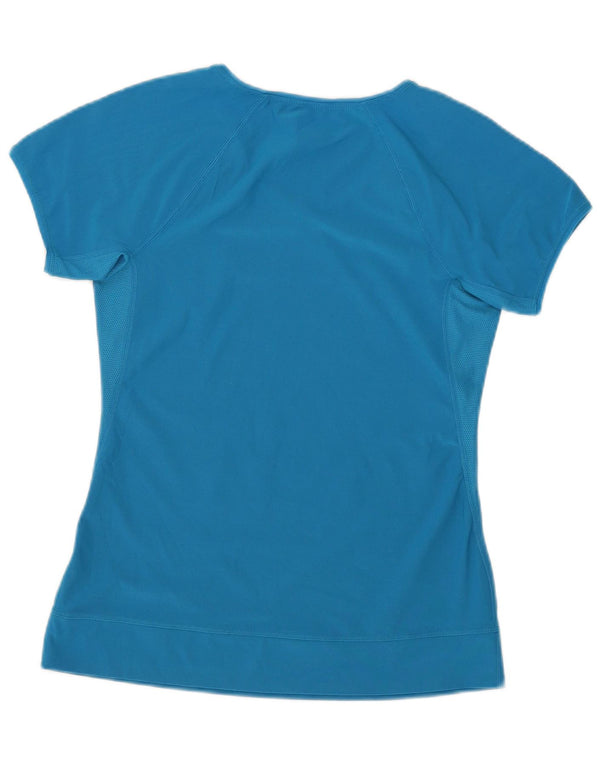 Nike Damen T-Shirt Top UK 14/16 Large Blau