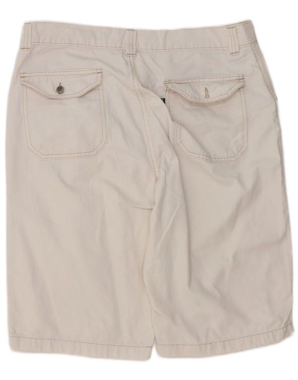 Jeckerson Mens Bermuda Shorts W36 Large White