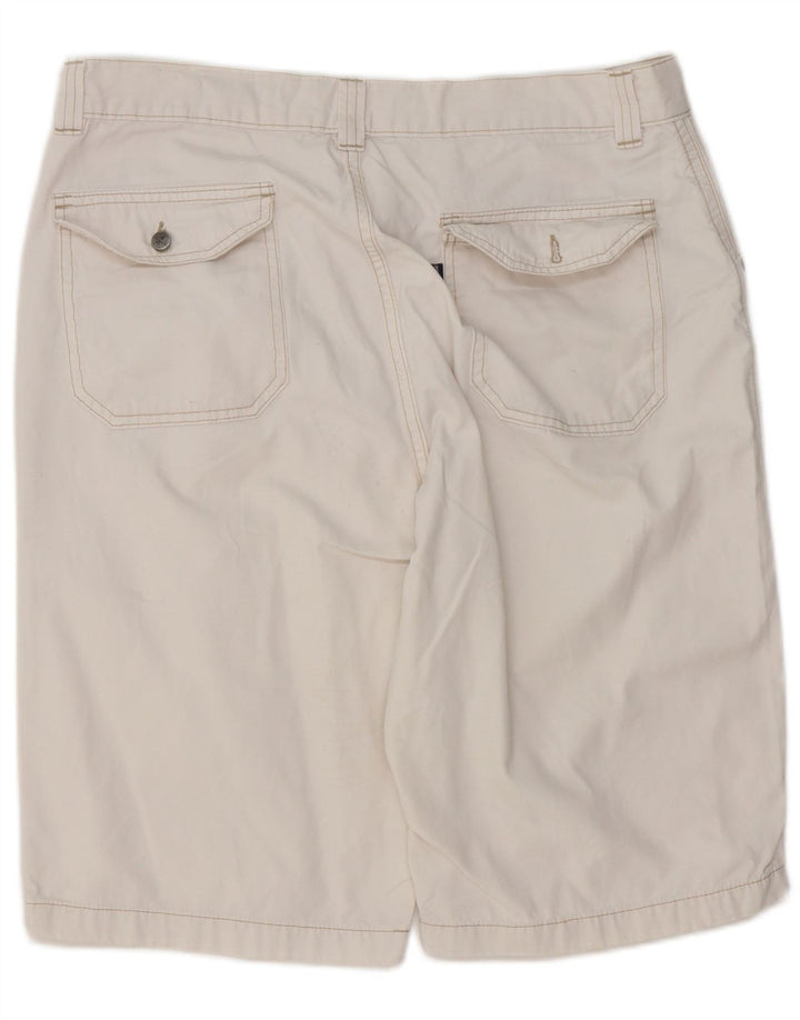 Jeckerson Mens Bermuda Shorts W36 Large White