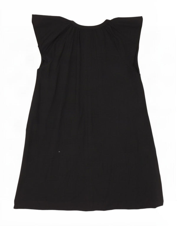Next Damen A-Linien-Kleid UK 14 Large Schwarz Viskose