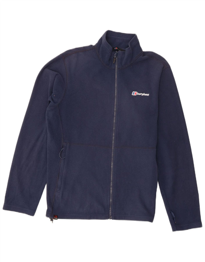 Berghaus Mens Fleece Jacket UK 40 Large Navy Blue Polyester