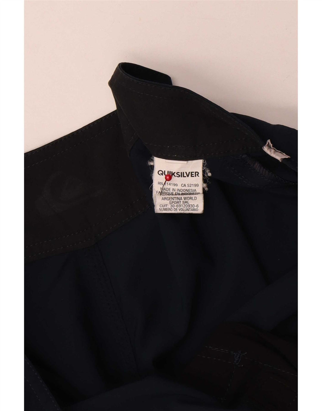 Quiksilver Mens Swimming Shorts Large Navy Blue Polyester