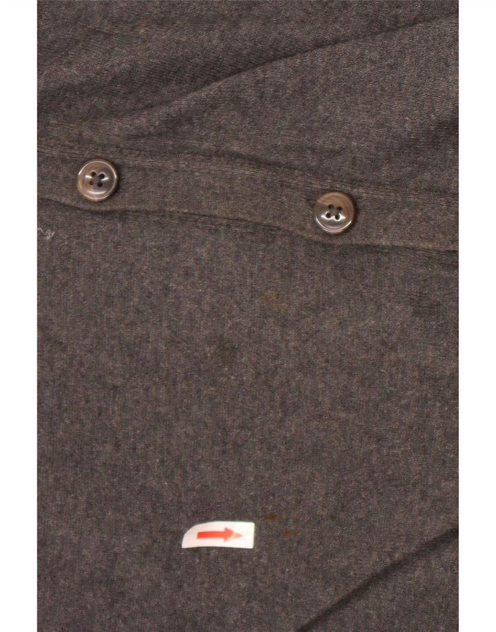 Marks & Spencer Mens Cardigan Sweater Large Grey Cotton