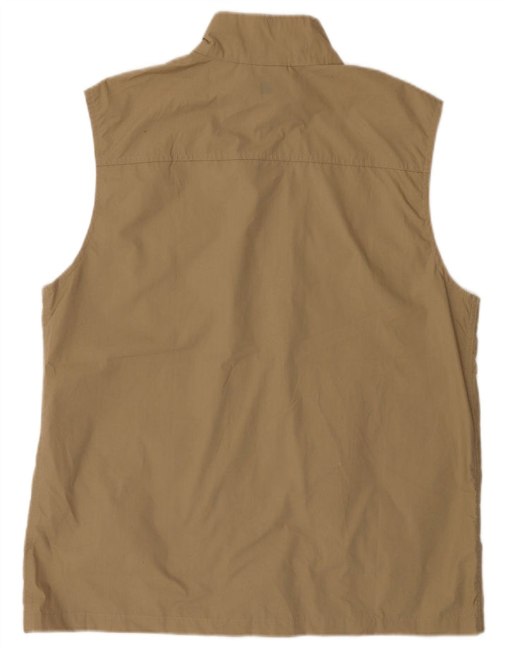 Mountain Warehouse Herre Utility Gilet UK 40 Large Beige Polyester