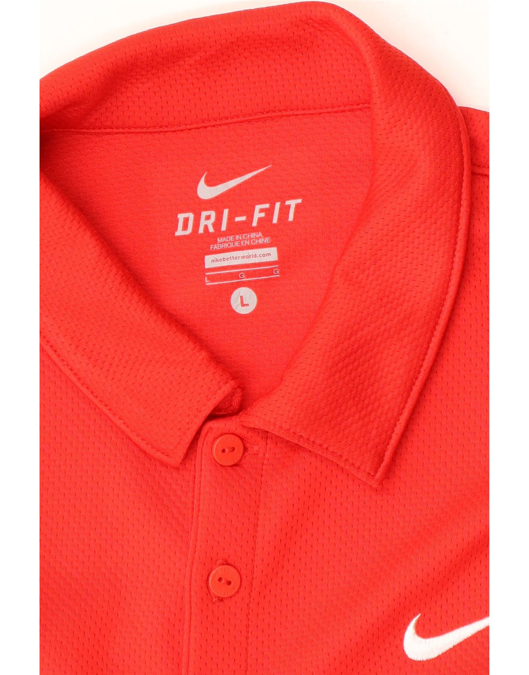 Nike Mens Dri Fit Polo Shirt Large Red