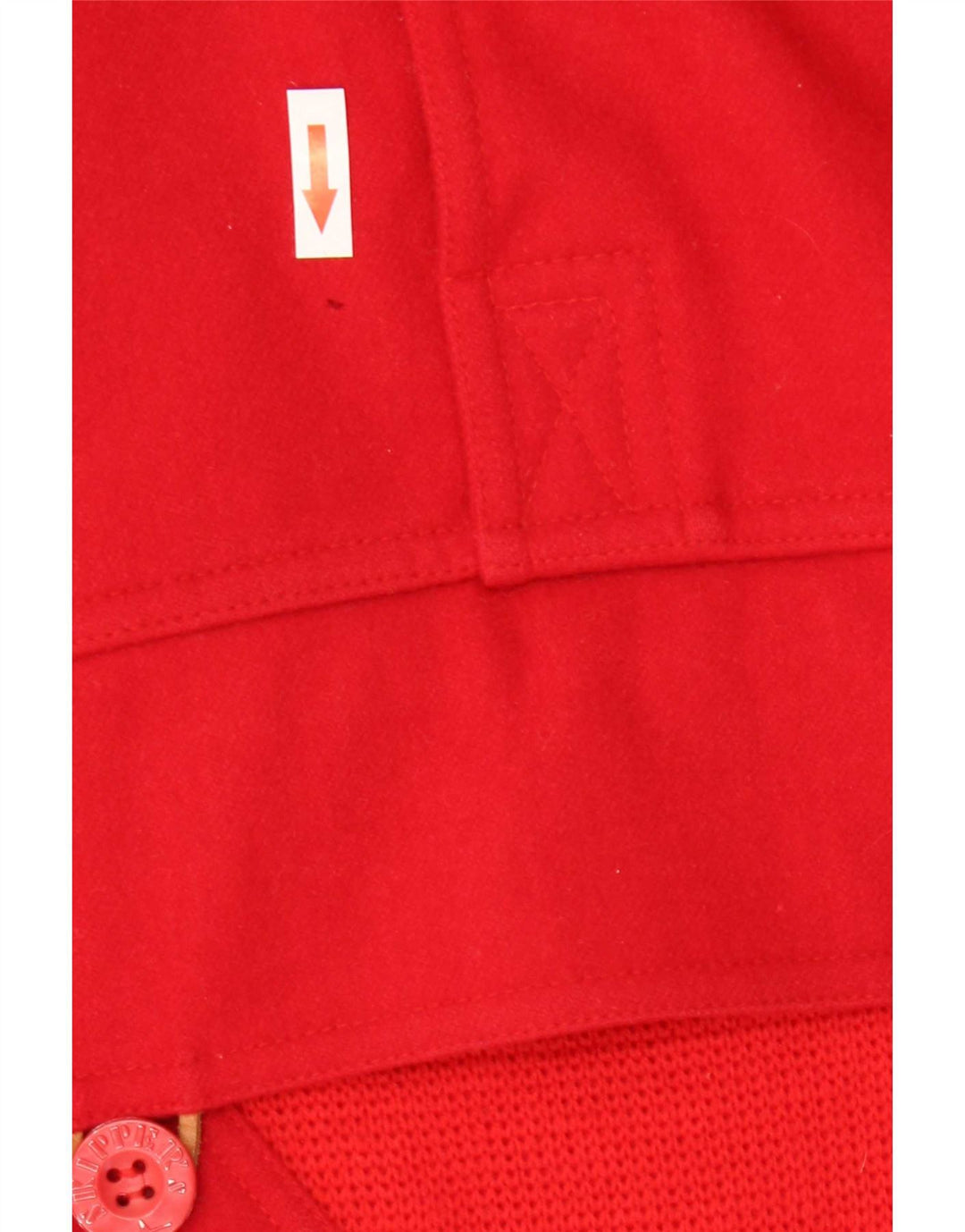 Skipper's Mens Button Neck Jumper Sweater IT 48 Medium Red Wool