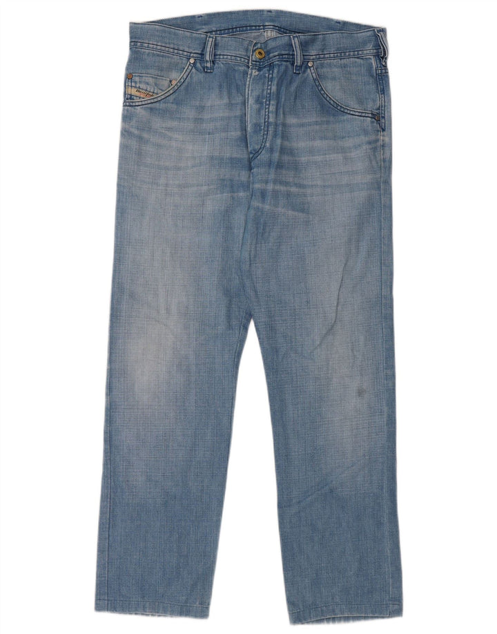 Diesel Mens Straight Jeans W31 L28 Blue Cotton