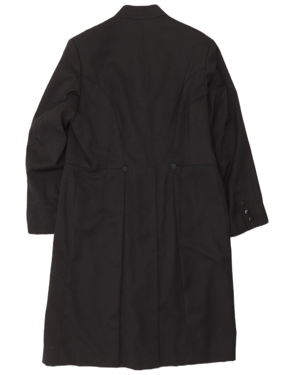 Jachetă vintage pentru bărbați cu frac pentru bărbați UK 38 Medium Black