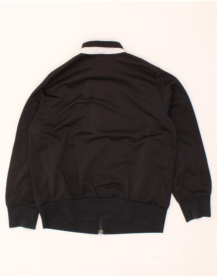 ADIDAS Boys Graphic Tracksuit Top Jacket 5-6 Years XS Black Polyester Vintage Adidas and Second-Hand Adidas from Messina Hembry 