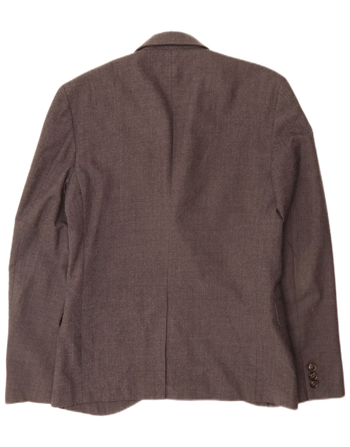 Giacca blazer a 2 bottoni da uomo Jack Wills UK 36 piccola lana grigia