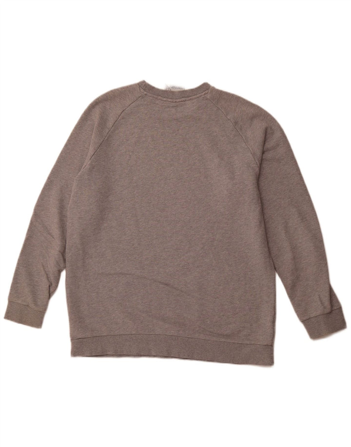 ADIDAS Mens Graphic Sweatshirt Jumper Large Grey Cotton