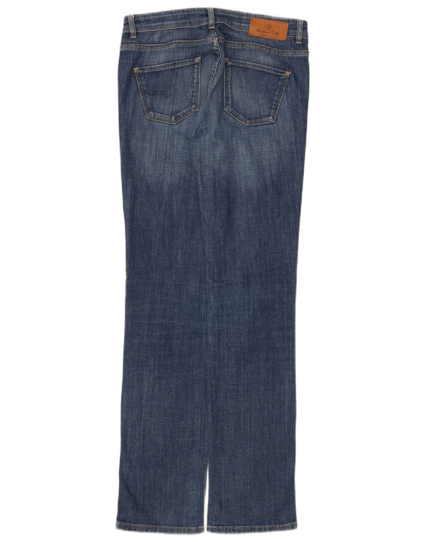 Massimo Dutti Damen Straight Jeans EU 40 Medium W30 L32 Blau