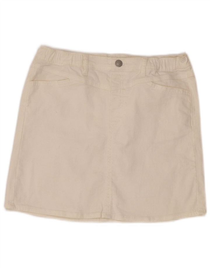 Γυναικεία ψηλόμεση τζιν φούστα Levi's W30 μεσαία λευκή
