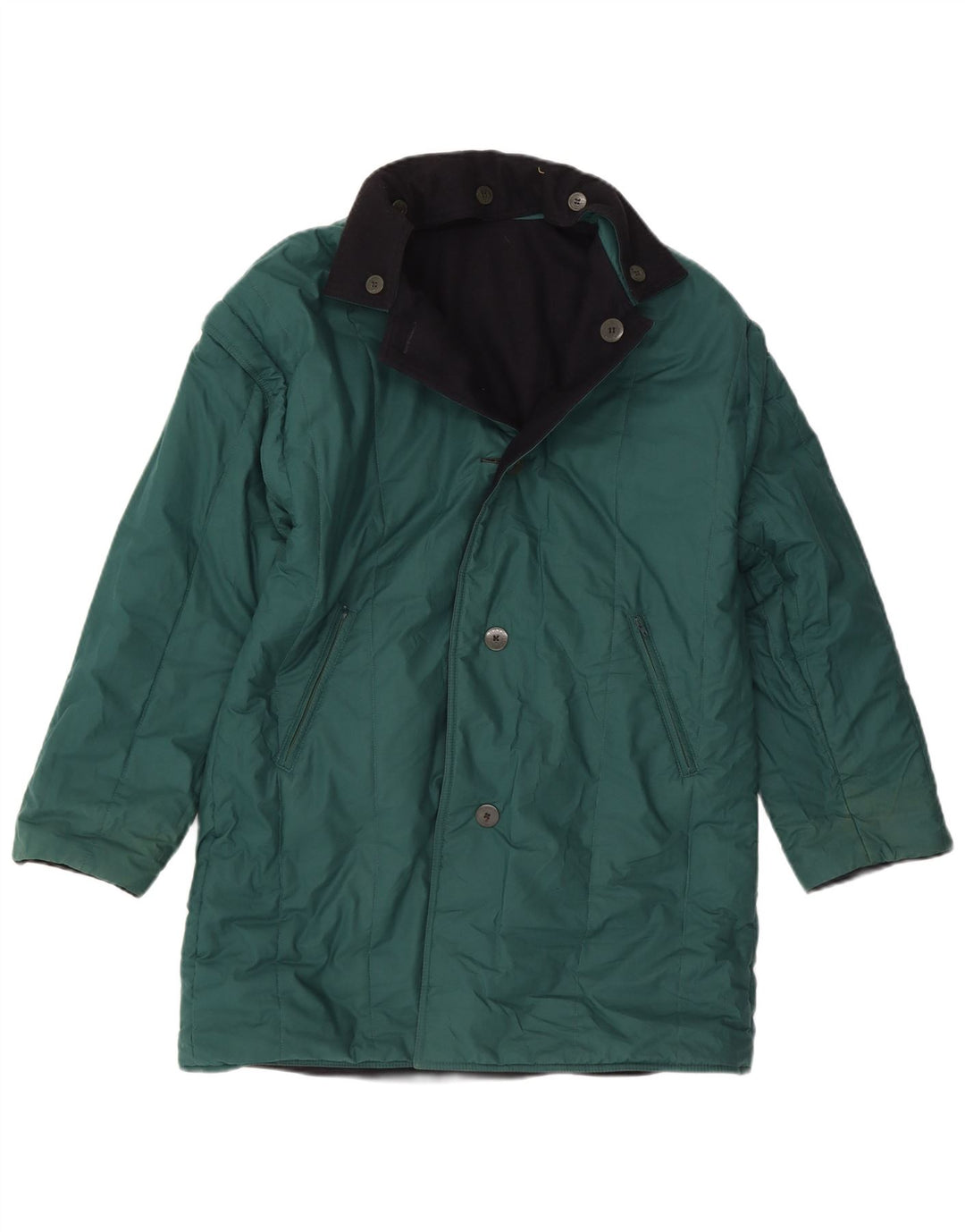 FLY 3 Mens Reversible Windbreaker Coat IT 44 XS Navy Blue Wool