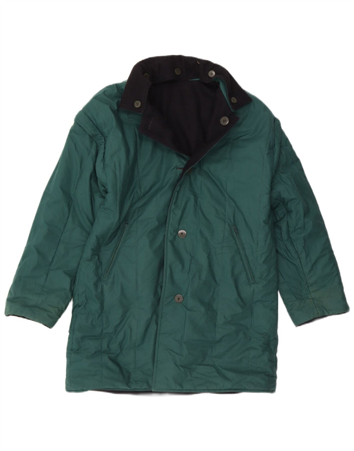 FLY 3 Mens Reversible Windbreaker Coat IT 44 XS Navy Blue Wool