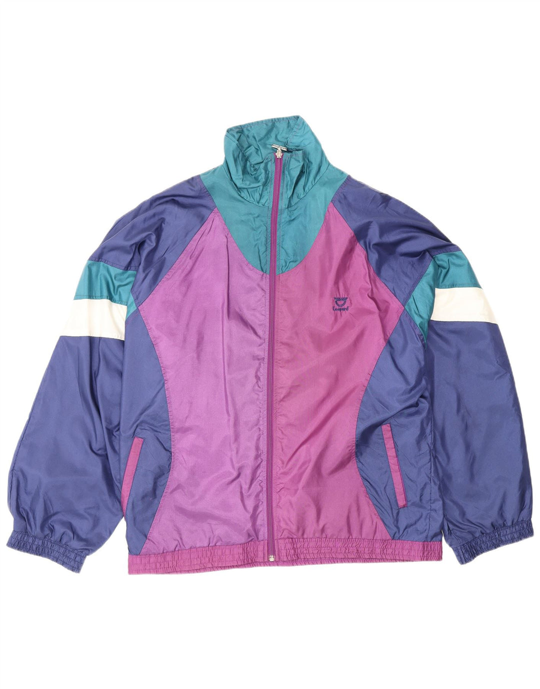 Leopard Træningsdragt Topjakke til mænd UK 40/42 Medium Flerfarvet Colourblock