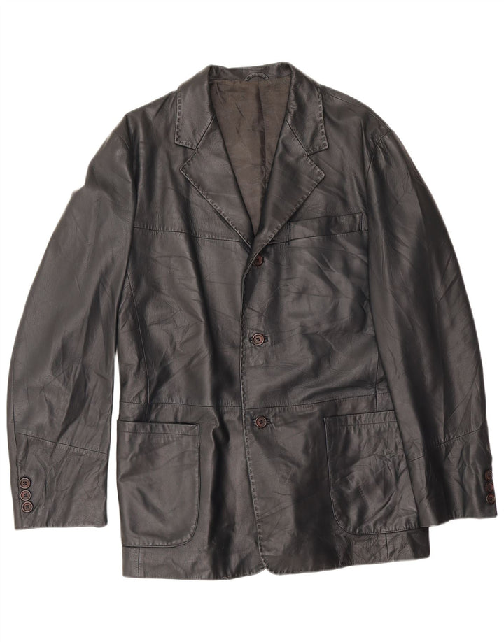 Blazer Vintage pentru bărbați cu 3 nasturi, UK 38 Medium Black