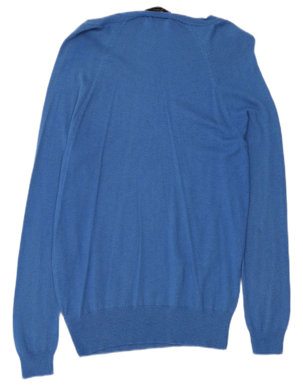 MOSSIMO Maglione da donna con scollo a barca UK 14 Grande nylon blu