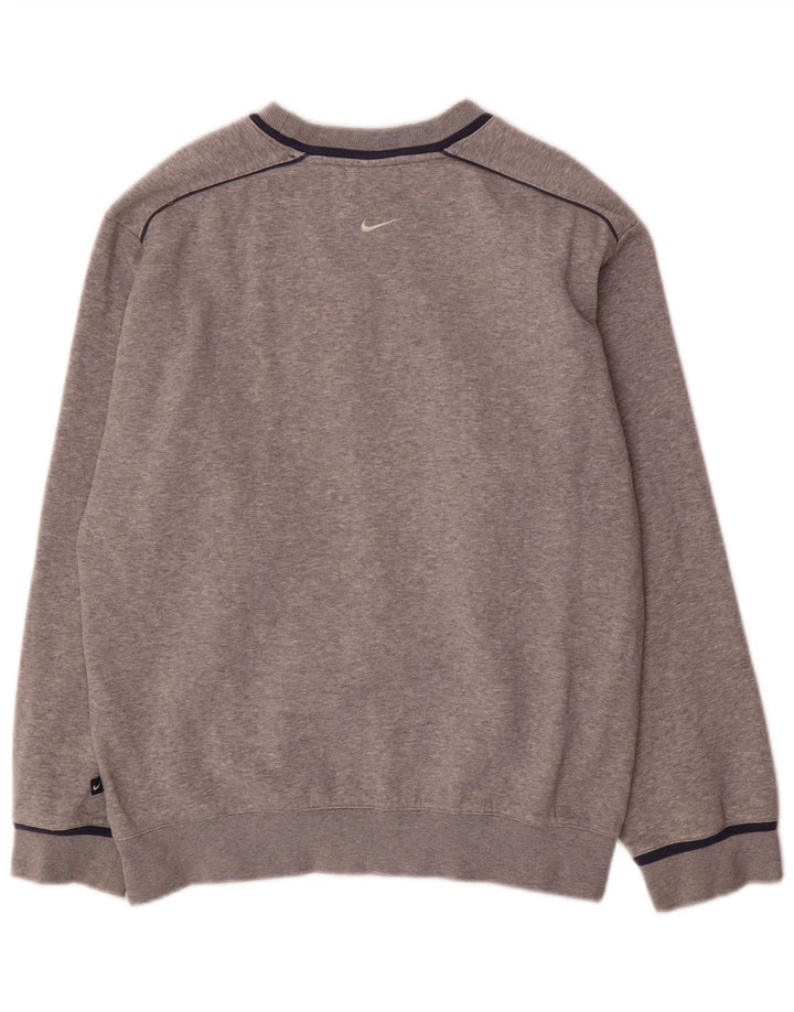 Nike Boys Graphic Sweatshirt Jumper 12-13 Years Large Grey Flecked