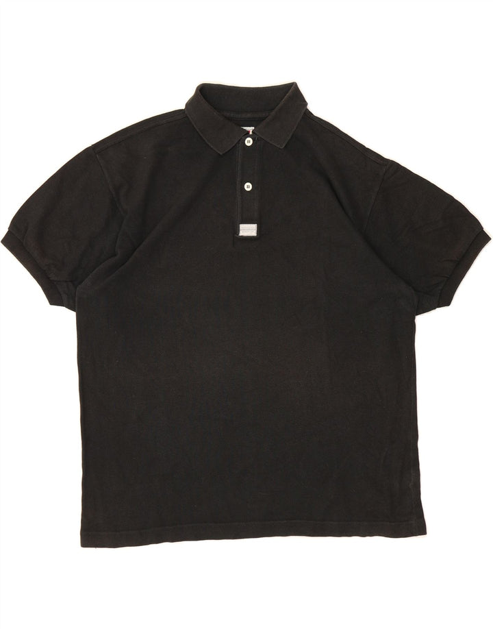 LEVI'S Mens Polo Shirt XL Black Cotton Vintage Levi's and Second-Hand Levi's from Messina Hembry 