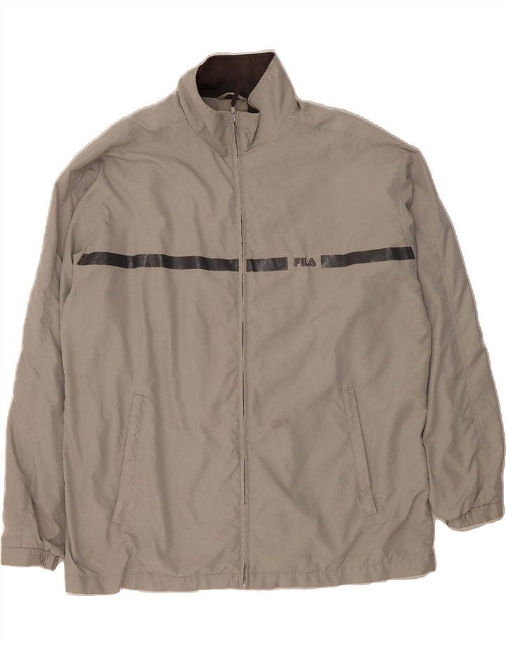 FILA Mens Tracksuit Top Jacket XL Grey Polyester Vintage Fila and Second-Hand Fila from Messina Hembry 