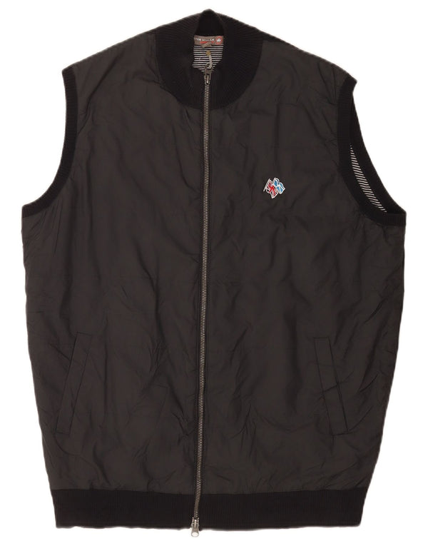 Peter Millar Mens Gilet UK 40 nagy fekete pamut