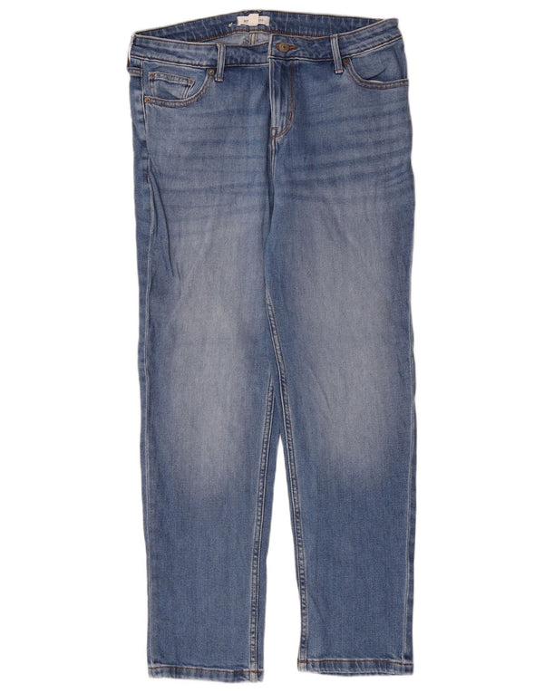 Jeans dritti da donna White Stuff UK 14 Large W34 L29 Cotone blu