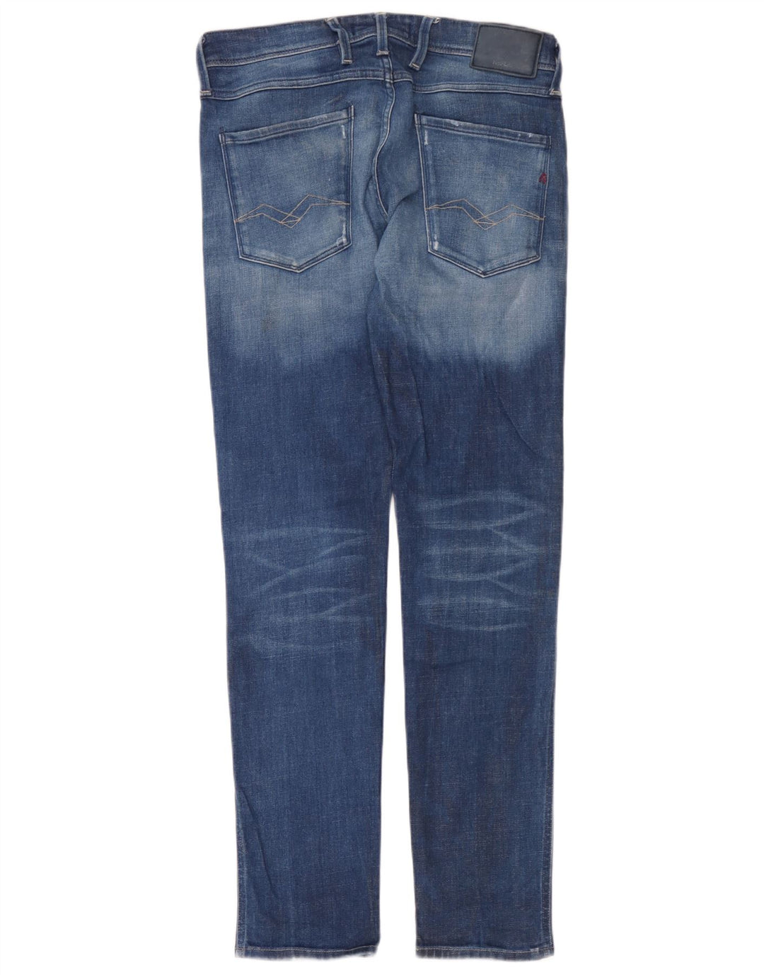 Replay Mens Slim Jeans W32 L32 Blue Cotton