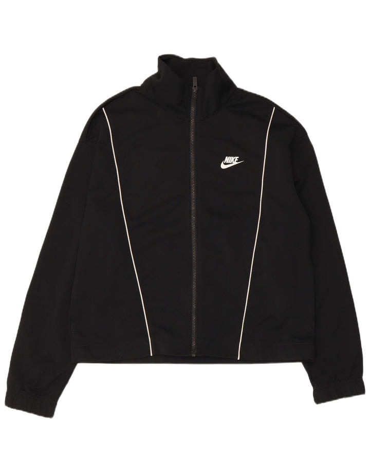 Nike træningsdragt topjakke til kvinder UK 14 Medium Sort Polyester