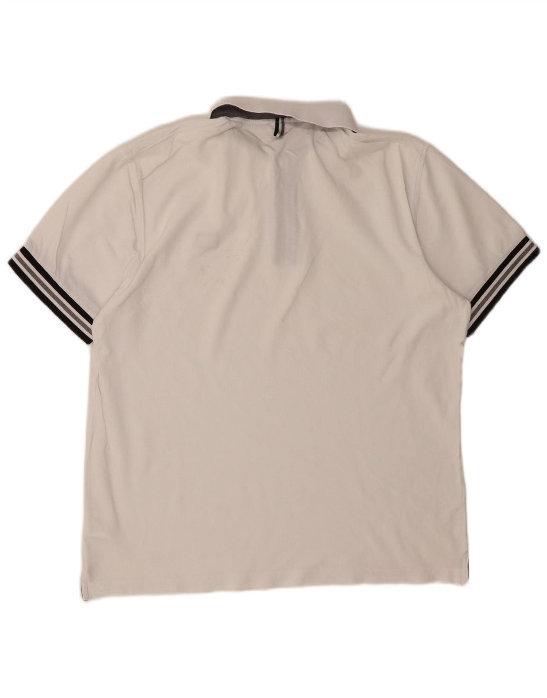 SUN68 Mens Polo Shirt 2XL White Cotton