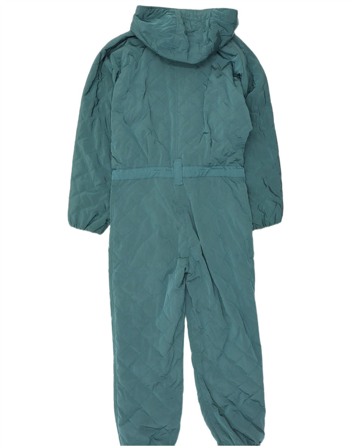 Post Card Womens Hooded Ski Jumpsuit IT 42 Medium Blue Nylon