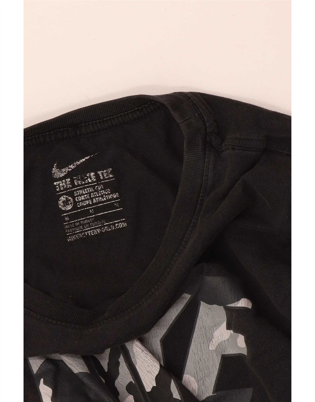 Nike Mens Athletic Cut Graphic T-Shirt Top Medium Black