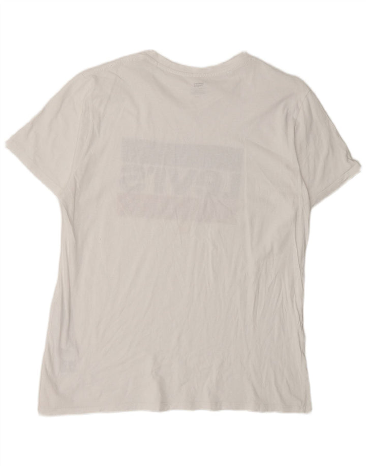 Levi's Mens Graphic T-Shirt Top Large White Cotton