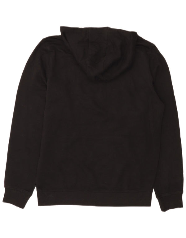 Lyle & Scott Mens Hoodie Jumper Medium Black Cotton