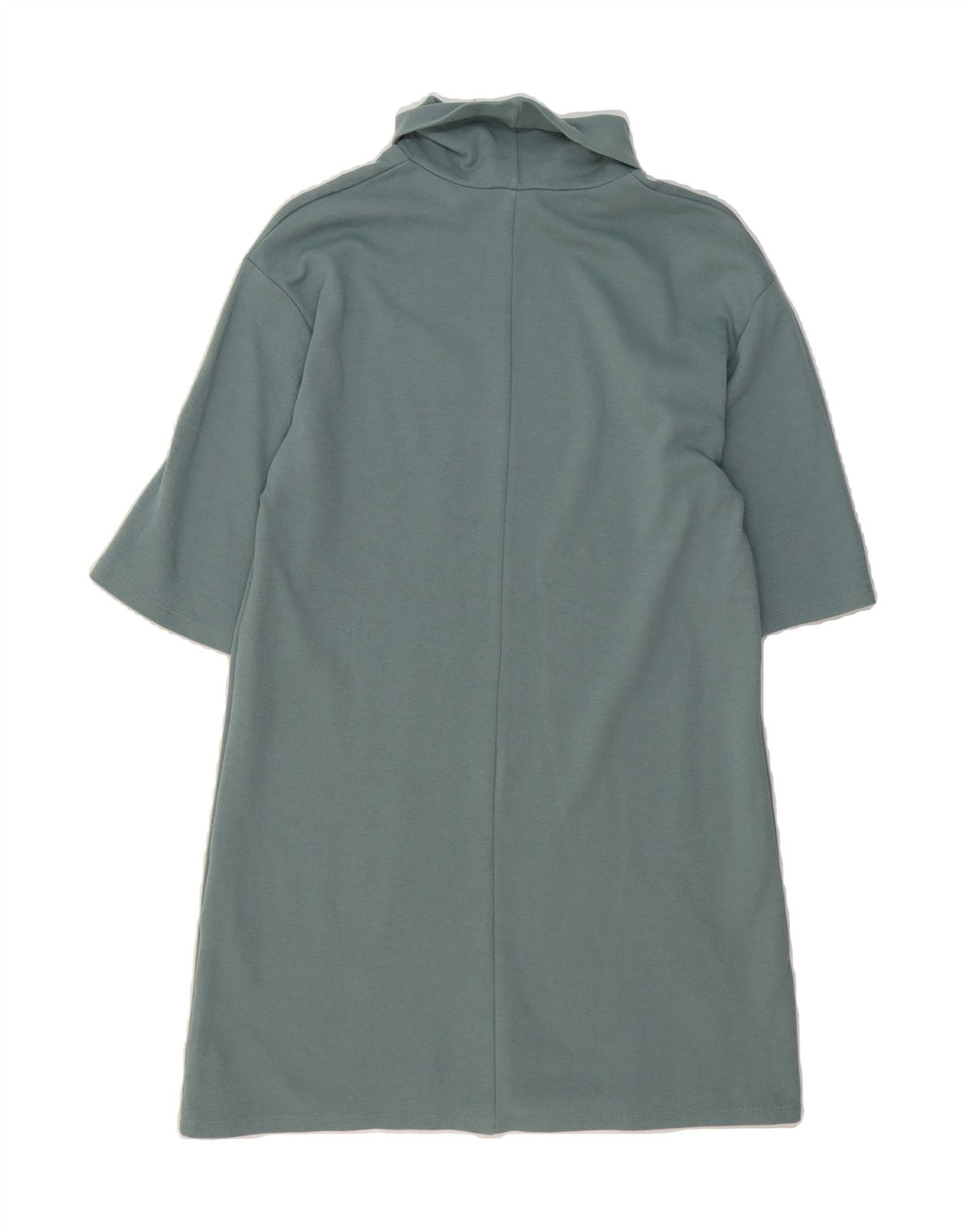ZARA Womens Roll Neck 1/2 Sleeve Basic Dress UK 10 Small Grey Cotton Vintage Zara and Second-Hand Zara from Messina Hembry 