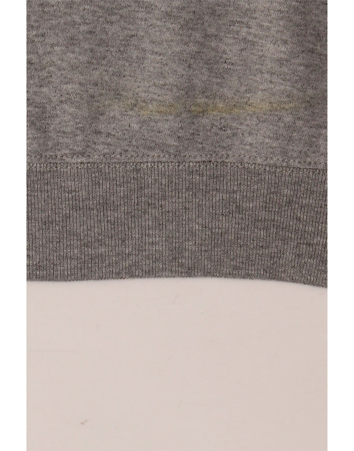 Champion Mens Graphic Hoodie Jumper Medium Grey Flecked