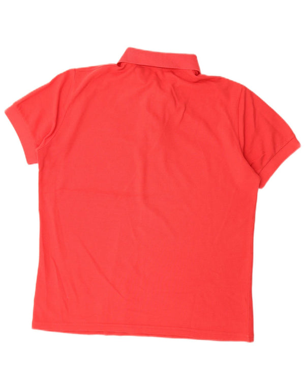 Polo Benetton Bambino 13-14 Anni 3XL Cotone Rosso