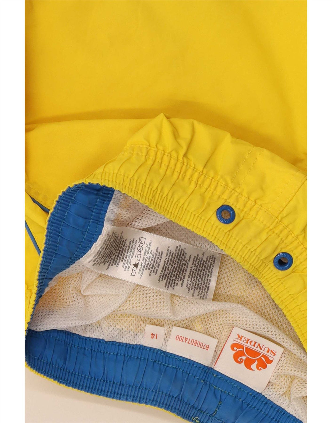Sundek Boys Badeshorts 13-14 År Gul Polyester