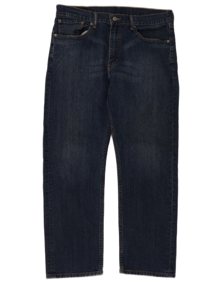 Levi's Mens 505 Straight Jeans W34 L30 Blue Cotton