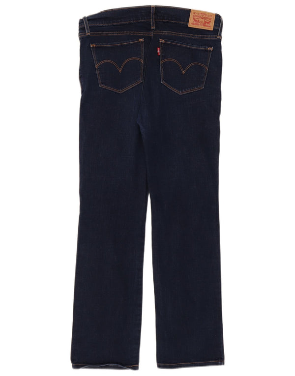 Levi's Dame 714 Straight Jeans W28 L27 Blå Bomuld