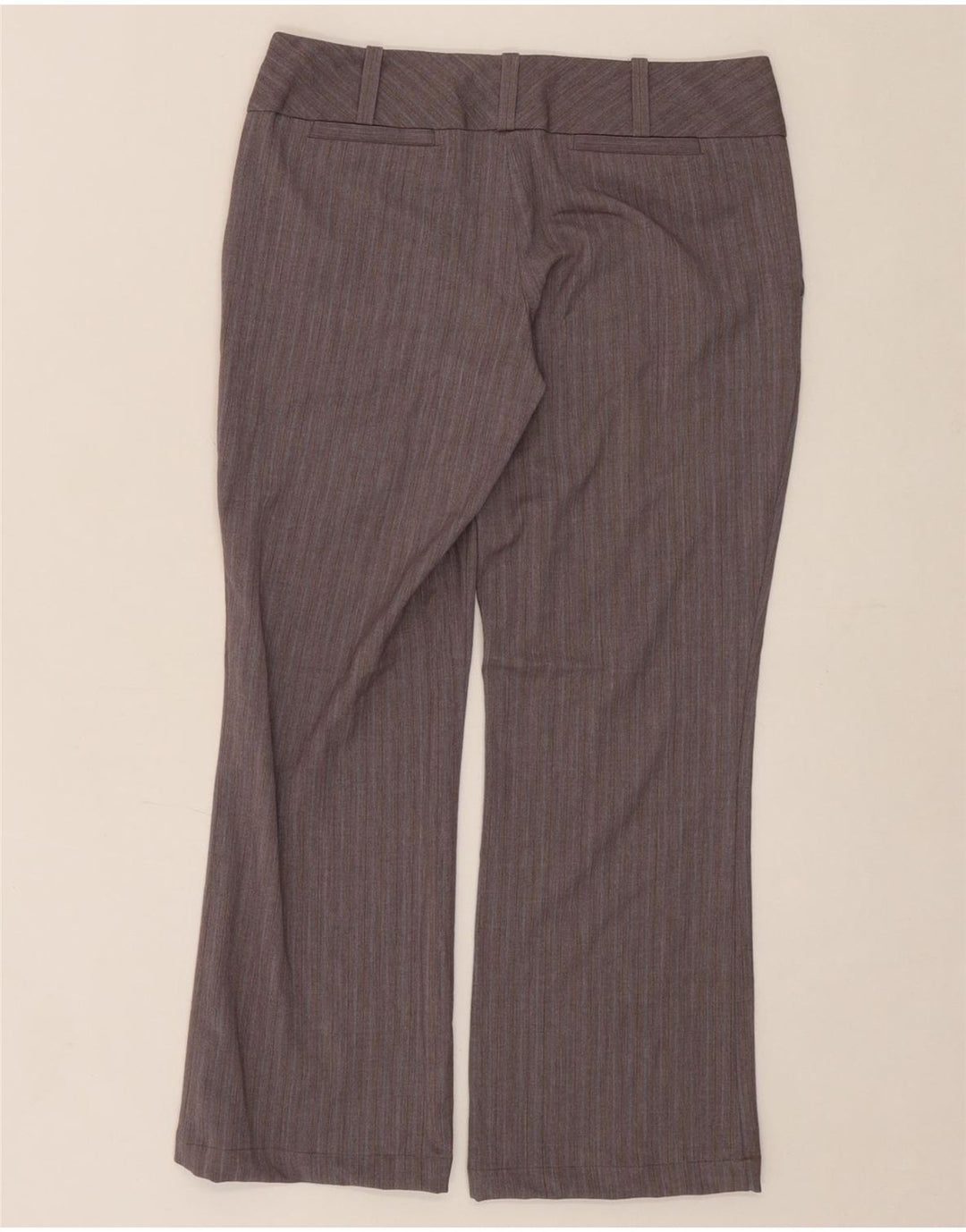 MOSSIMO Womens Bootcut Casual Trousers US 4 Small W30 L27 Grey Striped Vintage Mossimo and Second-Hand Mossimo from Messina Hembry 