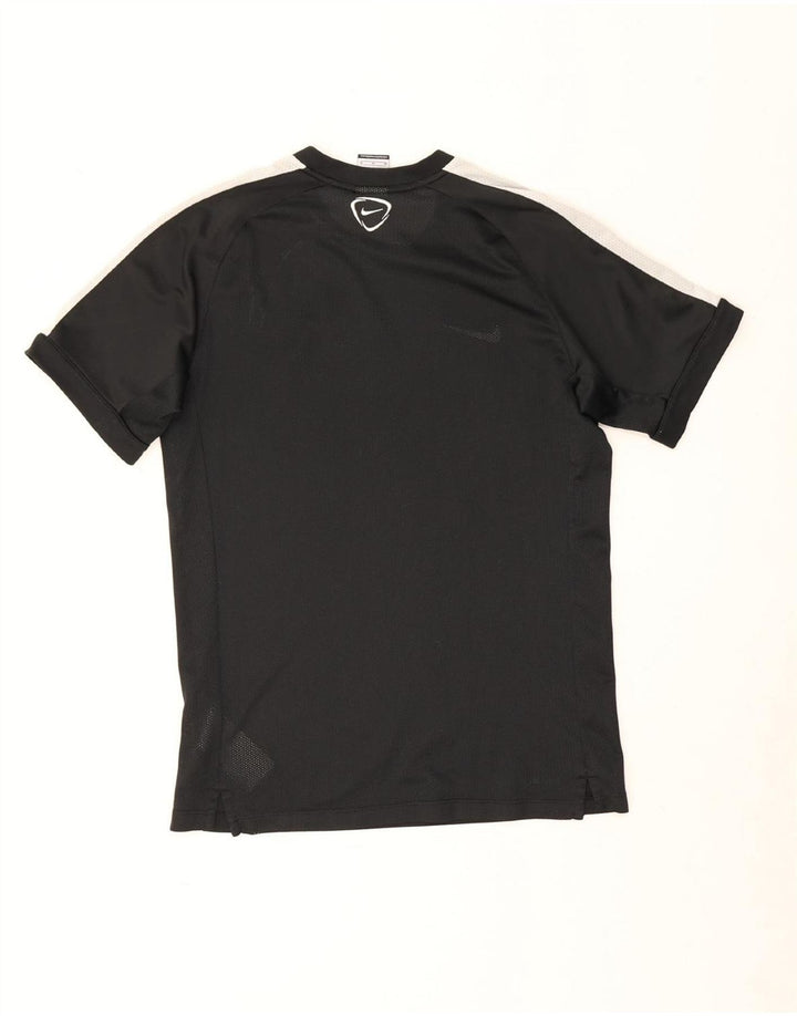 Nike Mens Dri Fit Graphic T-Shirt Top Medium Black Colourblock Polyester
