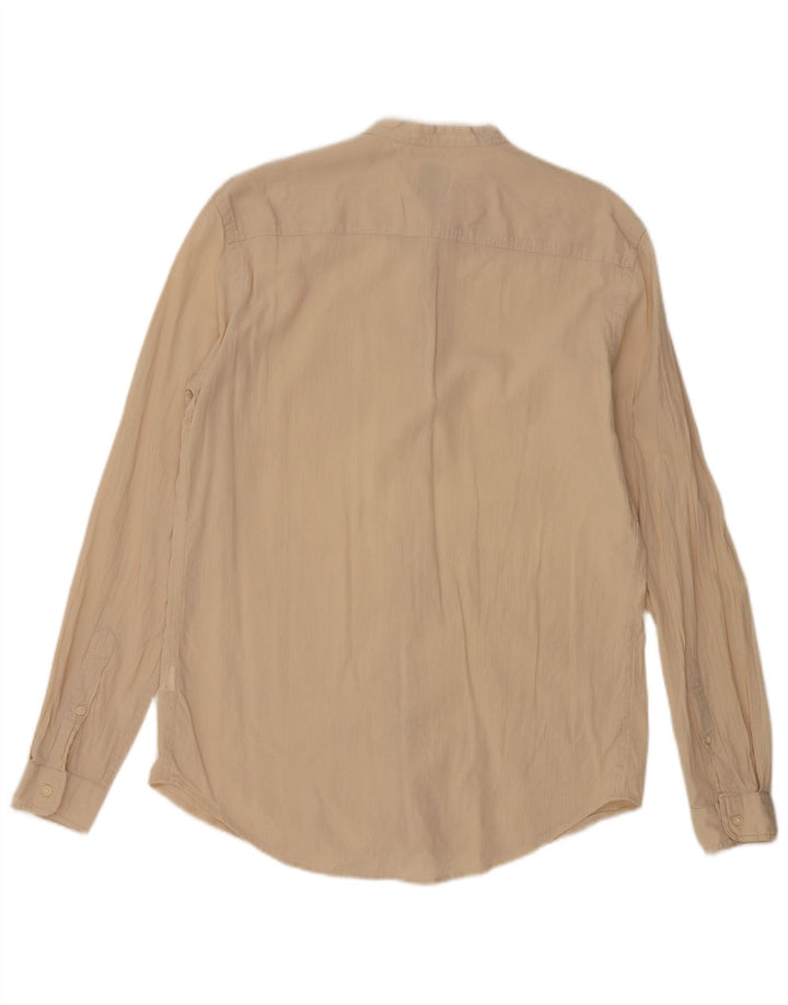 ZARA Mens Shirt Medium Beige Cotton