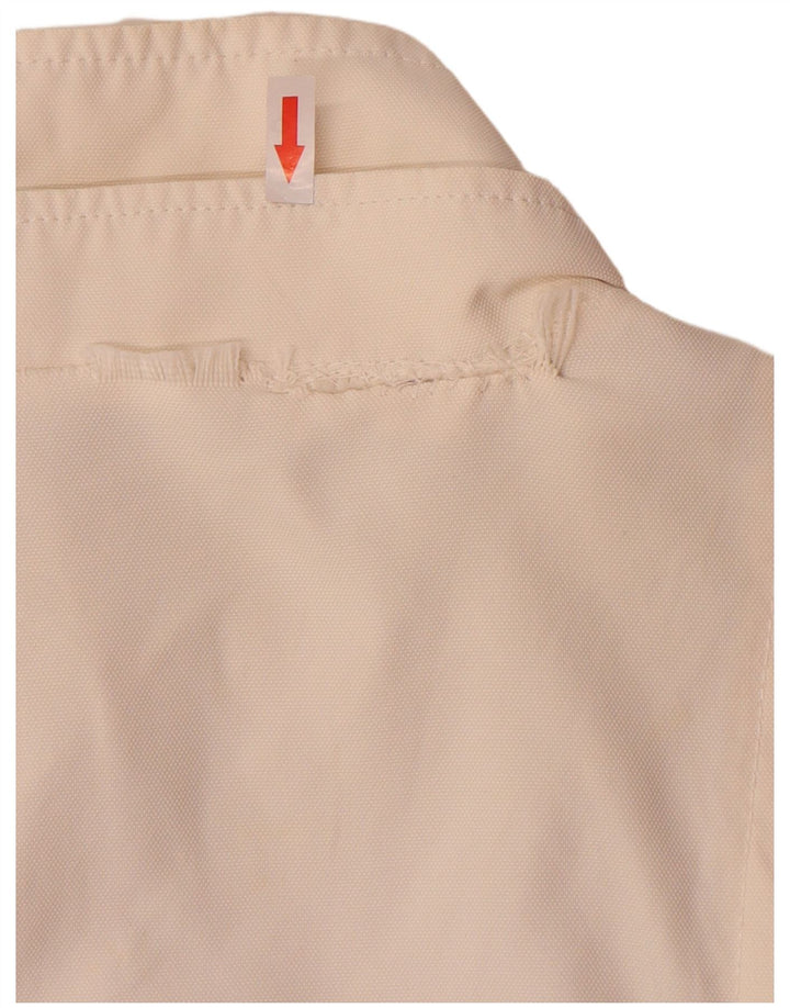 Zara Damen Utility-Jacke UK 16 Large Off White Nylon
