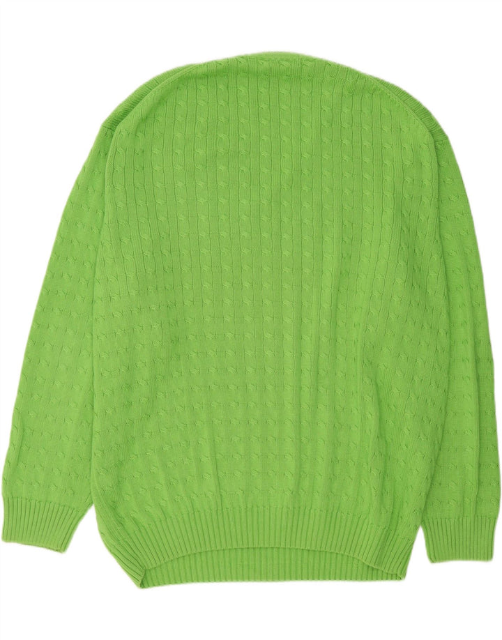 MCNEAL Mens V-Neck Jumper Sweater 2XL Green Cotton Vintage McNeal and Second-Hand McNeal from Messina Hembry 