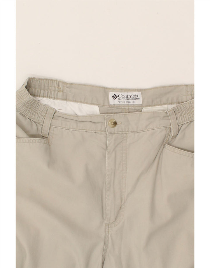 COLUMBIA Womens Tapered Cargo Trousers W32 L29 Beige Vintage Columbia and Second-Hand Columbia from Messina Hembry 