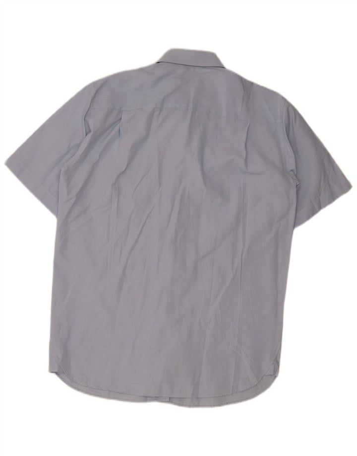 Mila Schon Mens Short Sleeve Shirt Size 41 16 Large Blue