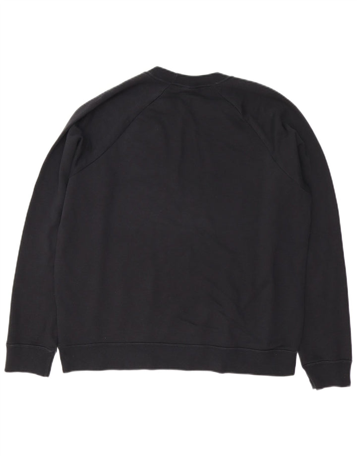 Felpa da uomo Nike Maglione grande in cotone nero