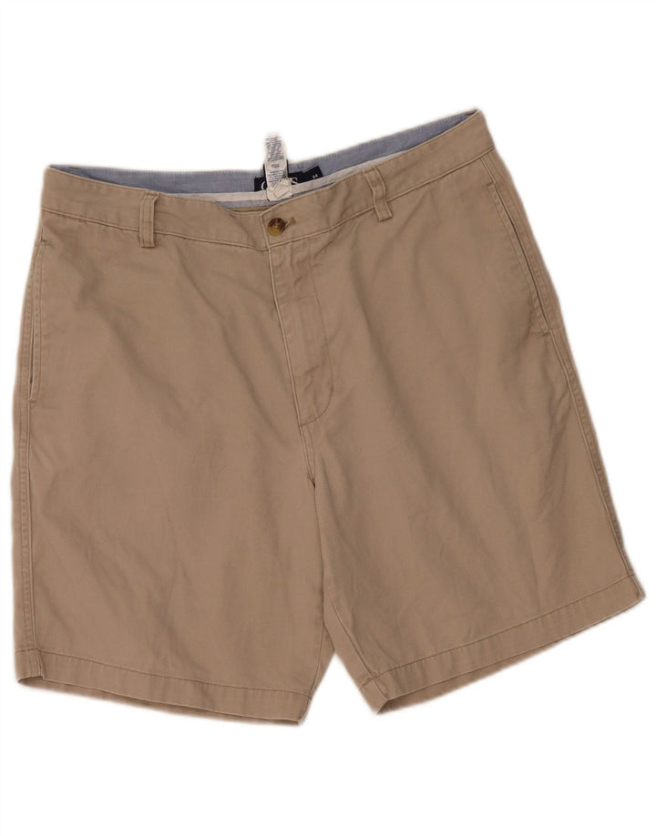 CHAPS Mens Chino Shorts W34 Large Beige Cotton