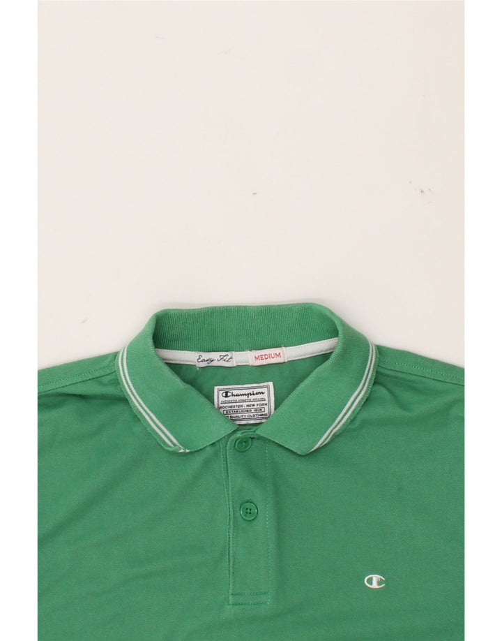 CHAMPION Mens Easy Fit Polo Shirt Medium Green Cotton Vintage Champion and Second-Hand Champion from Messina Hembry 